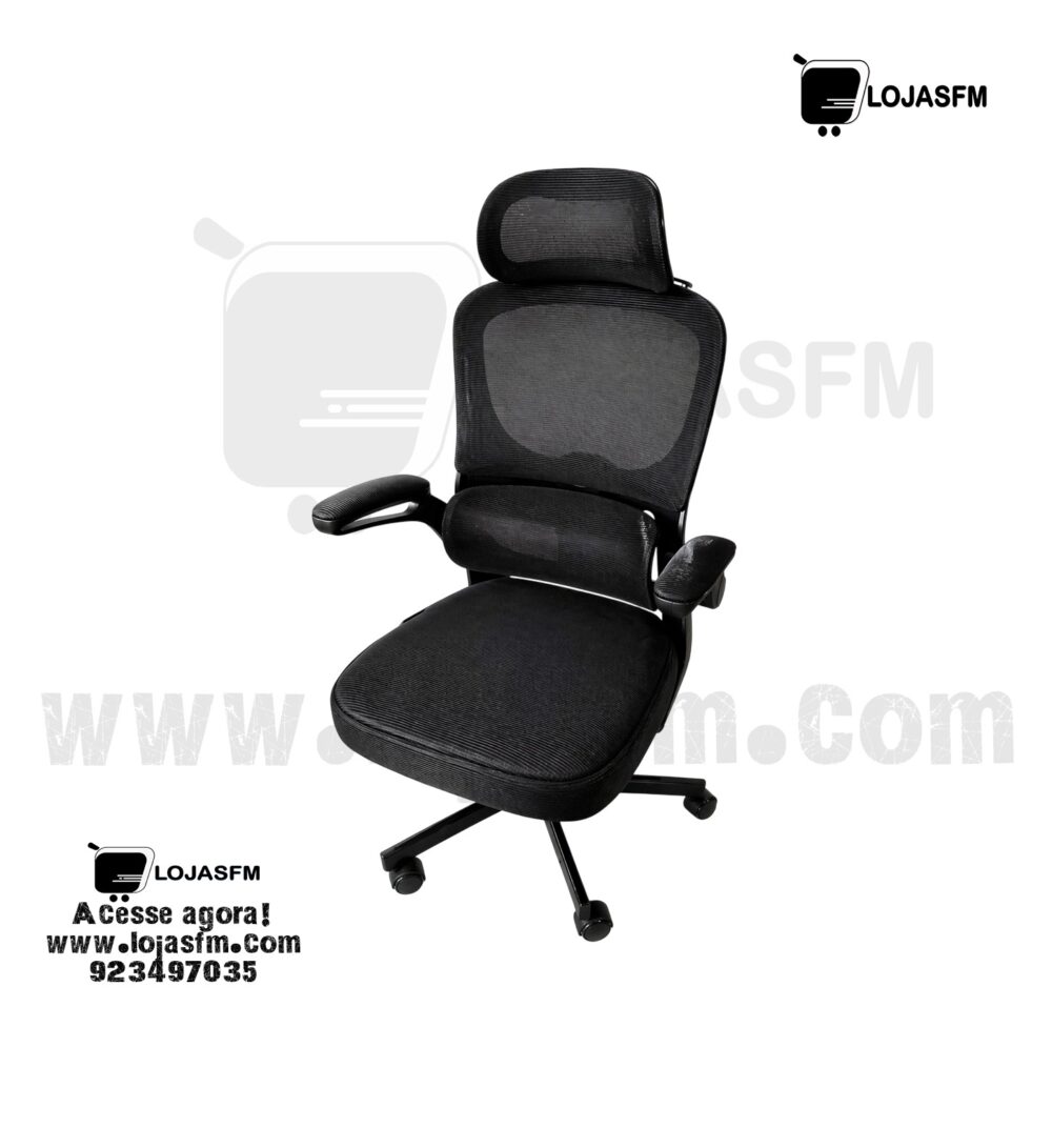 Cadeira giratoria Ergonómica em Tela Mesh com Apoio de Cabeça – Conforto Premium para Escritório - Image 1