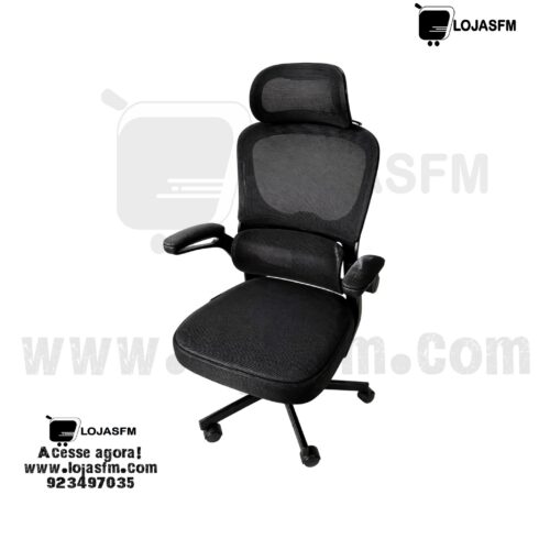 Cadeira giratoria Ergonómica em Tela Mesh com Apoio de Cabeça – Conforto Premium para Escritório