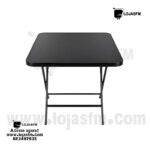 Mesa Dobrável Quadrada 80x80 cm – Preta | Escritório, Eventos e Uso Multifuncional
