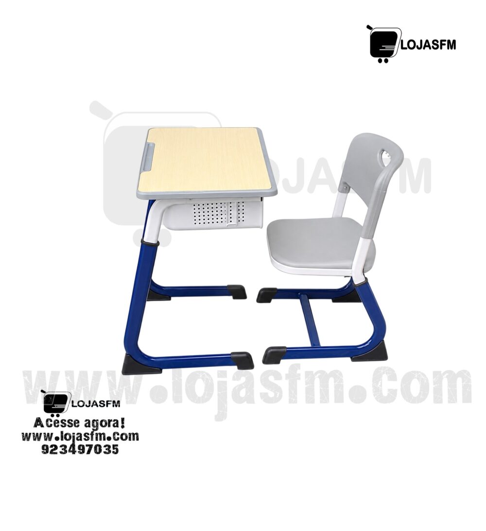 Carteira Escolar Infantil Individual com Cadeira Acoplada | Creches, Jardins de Infância e Escolas - Image 1